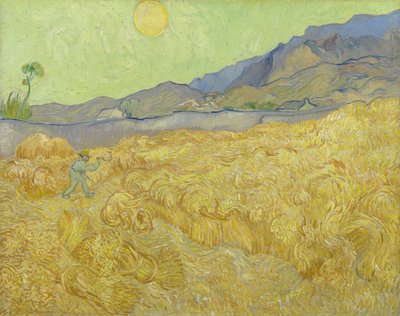 Weizenfeld mit Schnitter von Vincent van Gogh